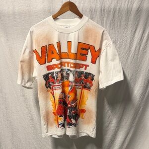 Vale Forever White and Orange Graphic T-Shirt